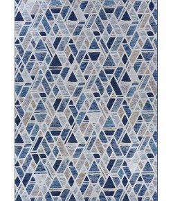Couristan Easton City Bricks Graffiti Blue Area Rug 2 ft. 7 in. X 7 ft. 10 in. Rectangle