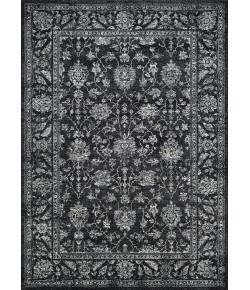 Couristan Sultan Treasures A/O Mashhad Black Area Rug 6 ft. 6 in. X 9 ft. 6 in. Rectangle