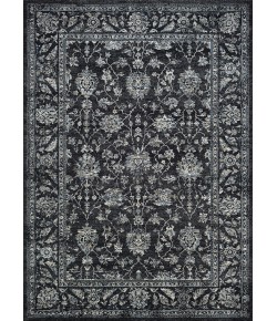 Couristan Sultan Treasures A/O Mashhad Black Area Rug 2 ft. 7 in. X 7 ft. 10 in. Rectangle