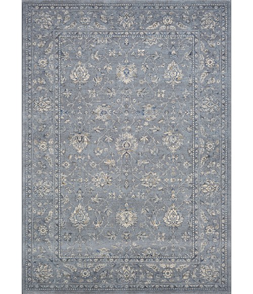 Couristan Sultan Treasures All Over Mashhad 8' Runner Slate Blue Area Rug