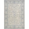 Couristan Sultan Treasures Floral Yazd Grey Area Rug 5 ft. 3 in. X 7 ft. 6 in. Rectangle