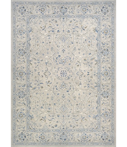 Couristan Sultan Treasures Floral Yazd 6' x 9' Grey Area Rug