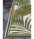 Dolce Area Rug Couristan Dolce Flowering Fern 4' x 6' Ivory/Hunter Green Area Rug