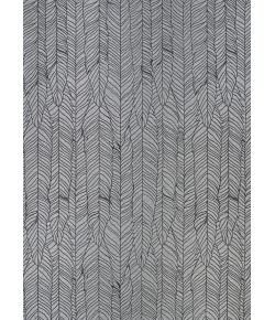 Couristan Dolce Silver-Black 7503/0575 8 ft. 1 in. X 11 ft. 2 in. Rectangle Rug