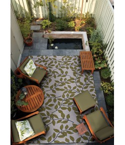 Couristan Dolce Ivory Olive 7512/0045 8 ft. 1 in. X 11 ft. 2 in. Rectangle Rug