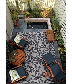 Couristan Dolce Ivory Slate Blue 7512/0845 8 ft. 1 in. X 11 ft. 2 in. Rectangle Rug