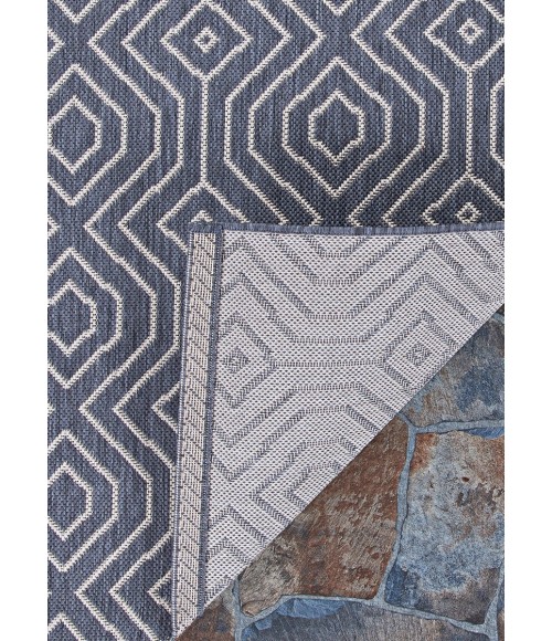 Afuera Area Rug Couristan Afuera Actinide 6' x 9' Alloy Area Rug