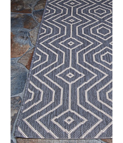 Afuera Area Rug Couristan Afuera Actinide 6' x 9' Alloy Area Rug