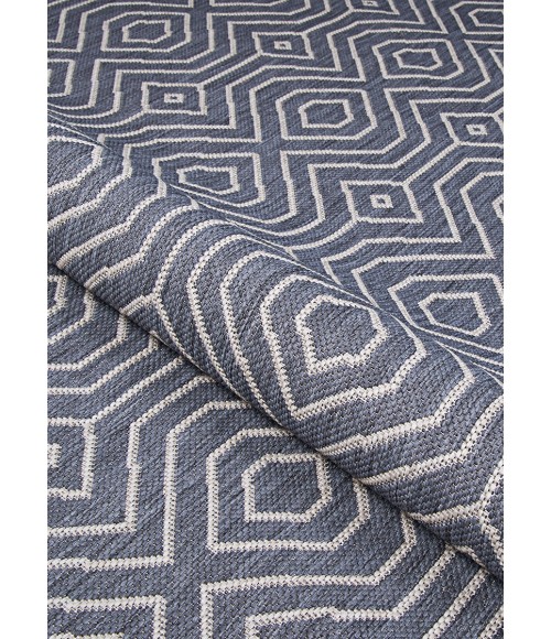 Afuera Area Rug Couristan Afuera Actinide 6' x 9' Alloy Area Rug