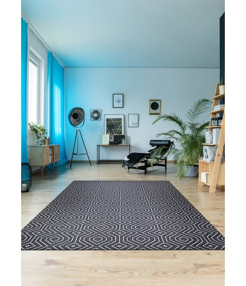 Afuera Area Rug Couristan Afuera Actinide 6' x 9' Alloy Area Rug