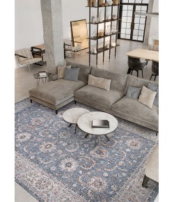 Couristan Savoy Slate Blue 7750/2020 7 ft. 10 in. X 10 ft. 5 in. Rectangle Rug