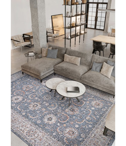 Couristan Savoy Slate Blue Rug 7750/2020 10 ft. 5 in. X 15 ft. 8 in. Rectangle - Rugs Town Couristan Savoy Slate Blue 7750/2020 10 ft. 5 in. X 15 ft. 8 in. Rectangle Rug