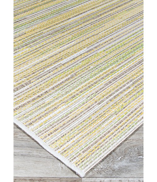 Couristan Monaco Alassio Long Runner Sand/Sea Mist/Lemon Area Rug