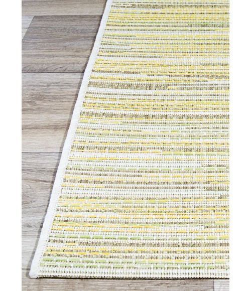 Couristan Monaco Alassio Long Runner Sand/Sea Mist/Lemon Area Rug