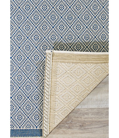 Couristan Monaco Sea Pier 6' x 9' Sand/Azure Area Rug