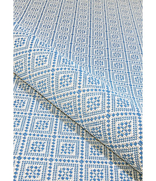 Couristan Monaco Sea Pier Long Runner Sand/Azure Area Rug