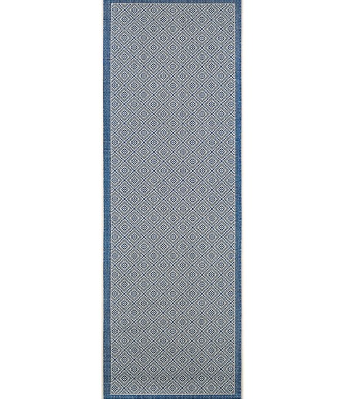 Couristan Monaco Sea Pier 6' x 9' Sand/Azure Area Rug