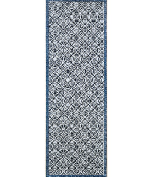 Couristan Monaco Sea Pier Long Runner Sand/Azure Area Rug