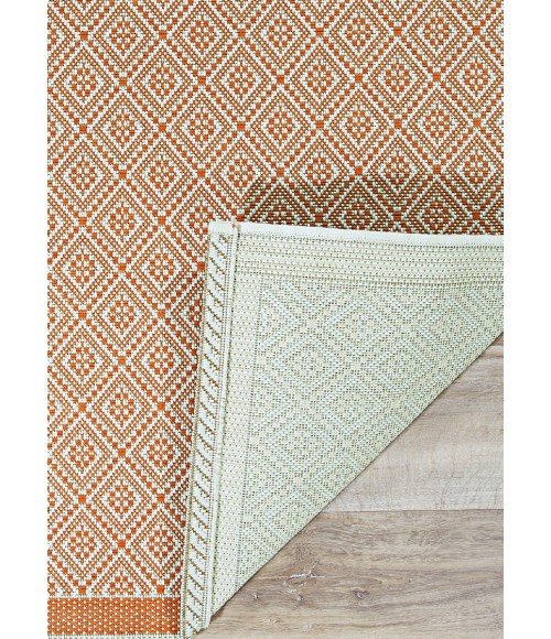 Couristan Monaco Sea Pier Long Runner Sand/Salmon Area Rug