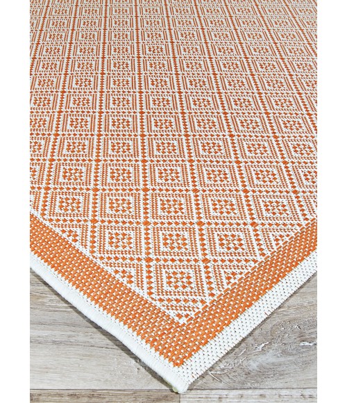 Couristan Monaco Sea Pier Long Runner Sand/Salmon Area Rug