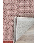 Couristan Monaco Sea Pier 8' Runner Sand/Maroon Area Rug