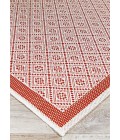 Couristan Monaco Sea Pier 8' Runner Sand/Maroon Area Rug