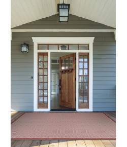 Couristan Monaco Sea Pier Sand/Maroon Area Rug 2 ft. 3 in. X 7 ft. 10 in. Rectangle