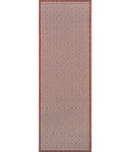 Couristan Monaco Sea Pier 8' Runner Sand/Maroon Area Rug