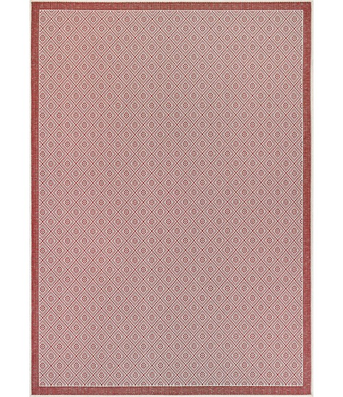 Couristan Monaco Sea Pier 8' Runner Sand/Maroon Area Rug