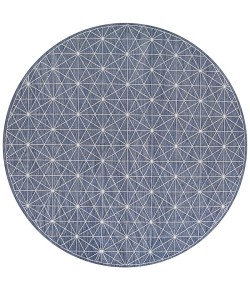 Couristan Timber Namur Petrol Area Rug 7 ft. 10 in. X 7 in.10 in. Round