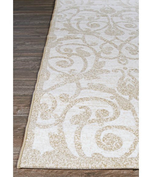 Marina Area Rug Couristan Marina Cannes 5' x 8' Champagne Area Rug