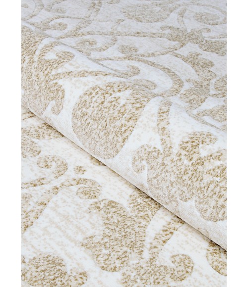 Marina Area Rug Couristan Marina Cannes 5' x 8' Champagne Area Rug