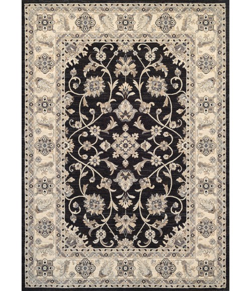 Couristan Everest Rosetta 5' x 8' Ebony Area Rug