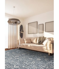 Couristan Marina Lillian Slateblue/Oyster Area Rug 3 ft. 11 in. X 5 ft. 6 in. Rectangle