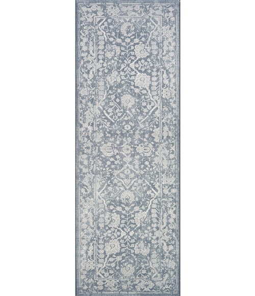 Couristan Marina Lillian 5' x 8' Slate Blue/Oyster Area Rug