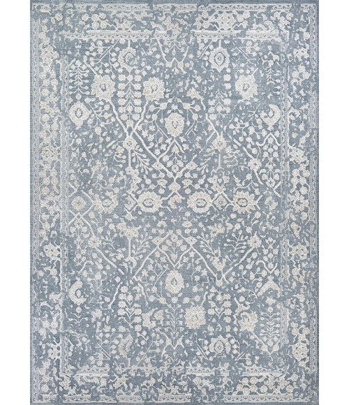 Couristan Marina Lillian 5' x 8' Slate Blue/Oyster Area Rug