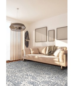 Couristan Marina Lillian Oyster/Slateblue Area Rug 5 ft. 3 in. X 7 ft. 6 in. Rectangle