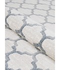 Marina Area Rug Couristan Marina Garden Gate 8' Runner Oyster/Slate Blue Area Rug