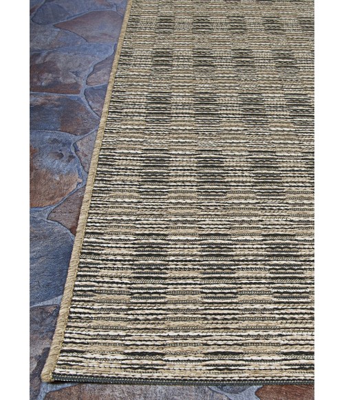 Cape Area Rug Couristan Cape Barnstable 2' x 4' Black/Gold Area Rug