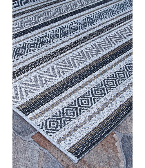 Couristan Cape Cobija 2' x 4' Gris Area Rug