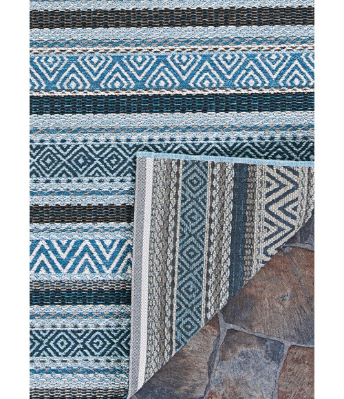 Couristan Cape Cobija 8' Runner Azul Area Rug