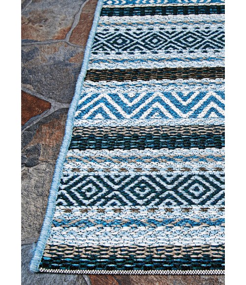 Couristan Cape Cobija Long Runner Azul Area Rug