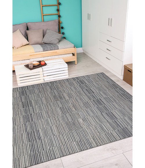 Couristan Cape Fayston 2' x 4' Silver/Charcoal Area Rug