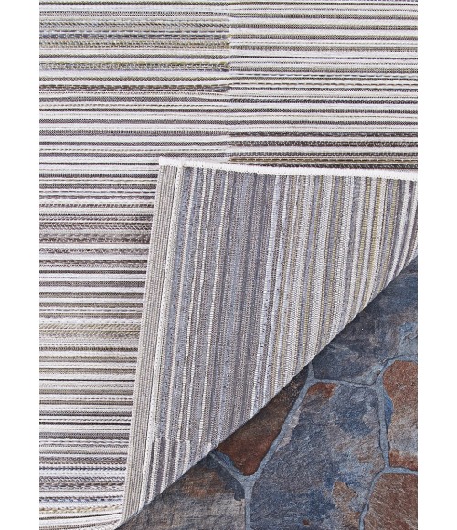 Couristan Cape Shoreham 2' x 4' Ivory/Charcoal Area Rug