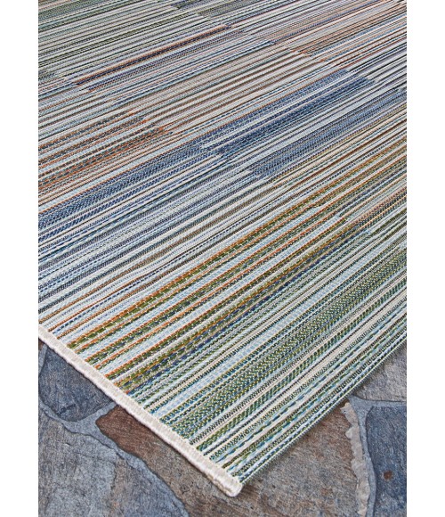 Couristan Cape Shoreham 8' Runner Ivory/Multi Area Rug