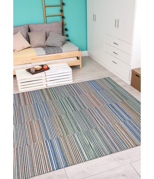 Couristan Cape Shoreham 8' Runner Ivory/Multi Area Rug