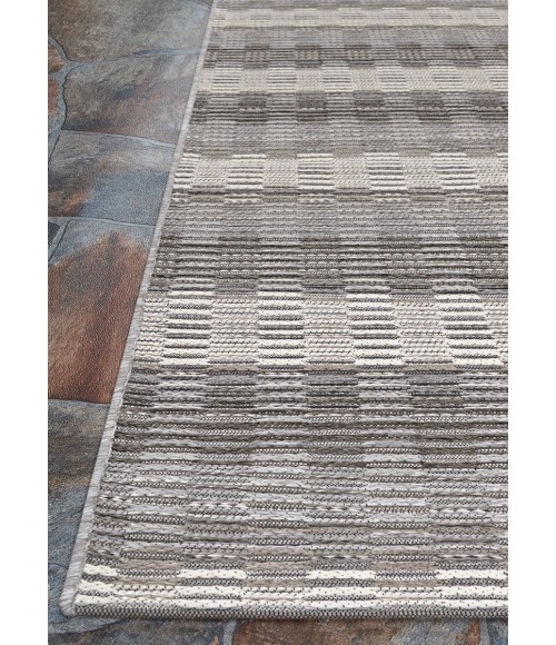 Couristan Cape Sky Blue /Grey 9864/5038 3 ft. 11 in. X 5 ft. 6 in. Rectangle Rug