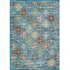 Couristan Gypsy Nameh Blue Topaz Area Rug 5 ft. 3 in. X 7 ft. 6 in. Rectangle