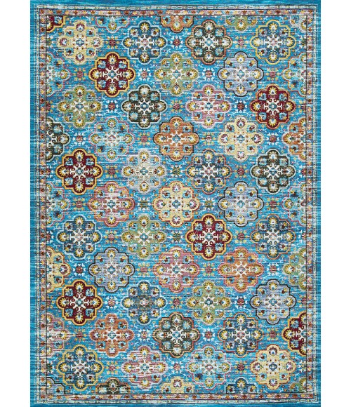 Couristan Gypsy Nameh 4' x 6' Blue Topaz Area Rug