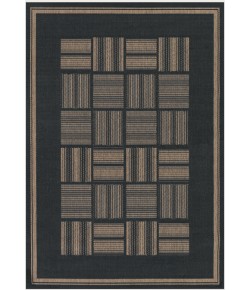 Couristan Recife Bistro Black/Cocoa Area Rug 8 ft. 6 Round